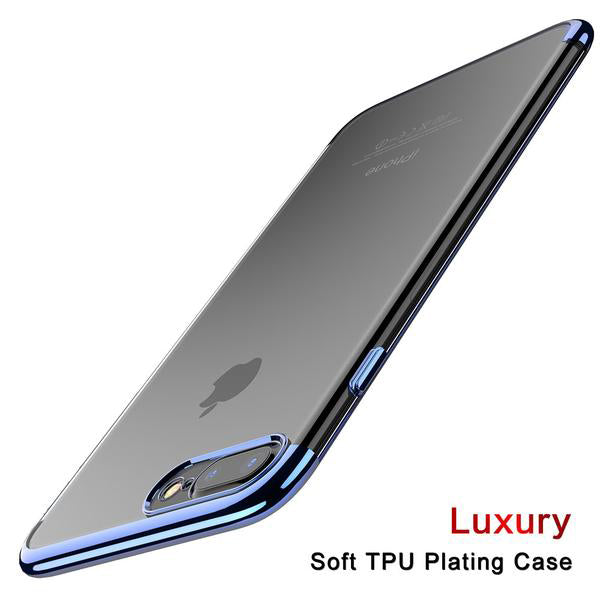 Transparent Phone Case For iPhone 7 6 6S 8 Plus