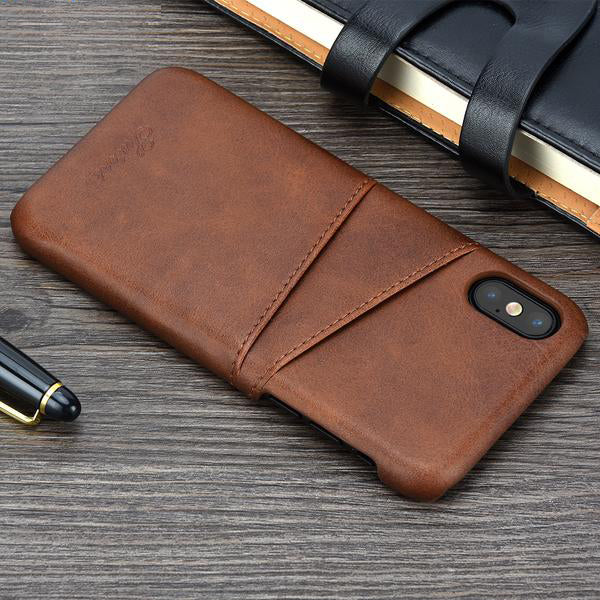 iPhone X Cover Leather Luxury Wallet Card Slots for iPhone 10