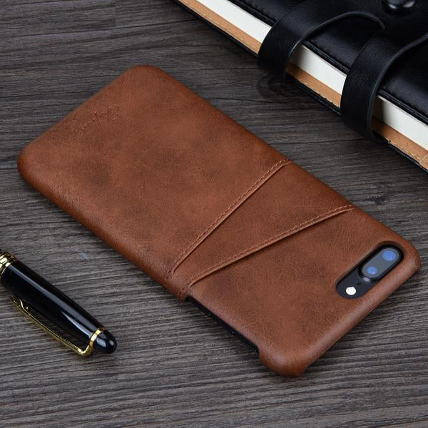 Leather Luxury Wallet Card Slots Case For iPhone 8 8 Plus 7 7 Plus