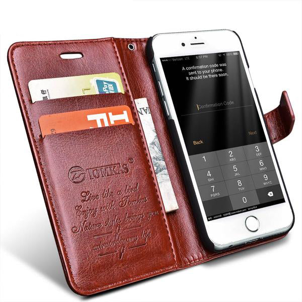 PU Leather Flip Phone Cases Covers For iPhone 7 8 Plus