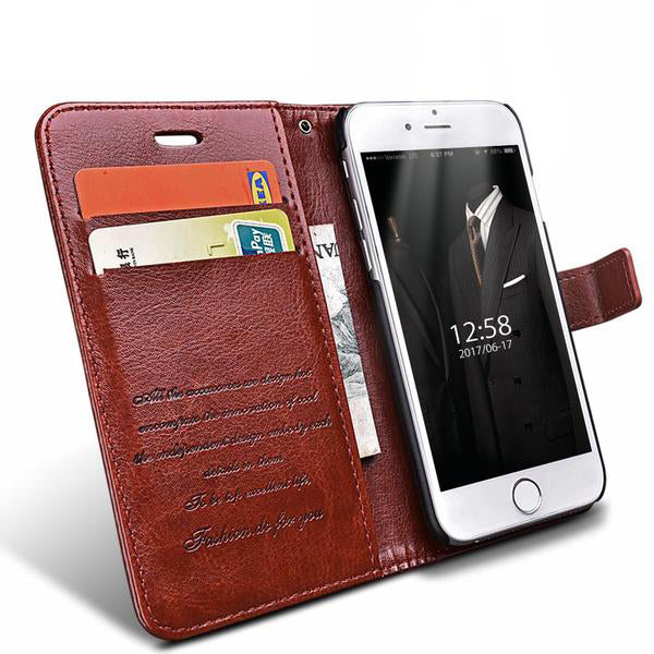 Wallet Leather Case For iPhone 6 6S Plus