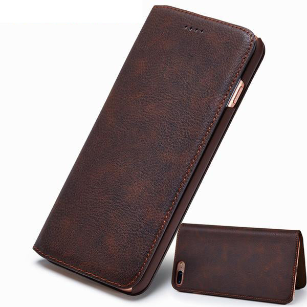 Genuine Leather Luxury Cases Cover for iPhone X 7 Plus 8 6 Plus 6s 5 5s SE S8