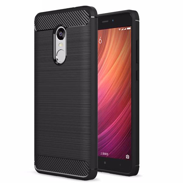 Brushed Armor Shockproof  Soft TPU Case For Xiaomi Redmi Note 4 4X 4 Pro 5.5''