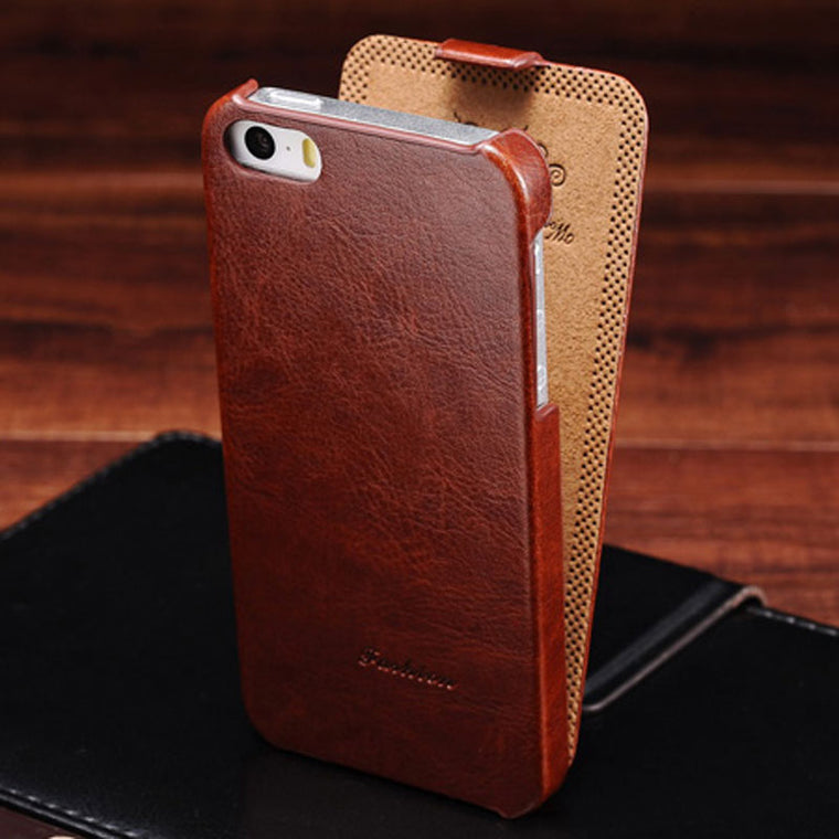 Flip PU Leather Case for iPhone 5s 5 S SE