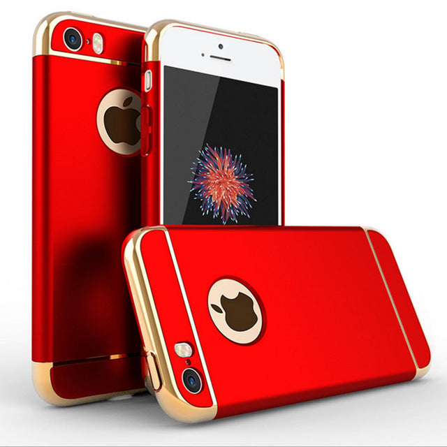 Luxury 3 in1 Combo Slim Hard Armor Case for Apple iphone 5 5S SE