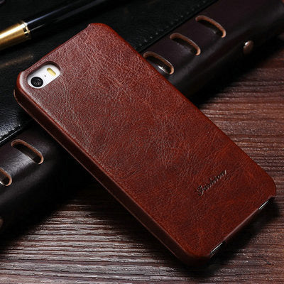 Flip PU Leather Case for iPhone 5s 5 S SE