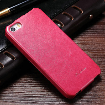 Flip PU Leather Case for iPhone 5s 5 S SE