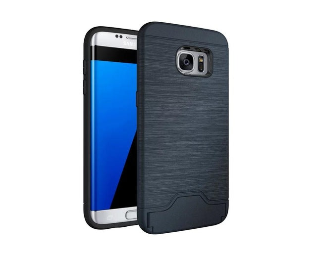 Impact Brushed Texture Stand Card Slot Cover for Galaxy