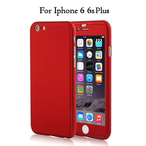 Full Body Protection Hard Ultra thin Cover For iPhone 6 6S Plus