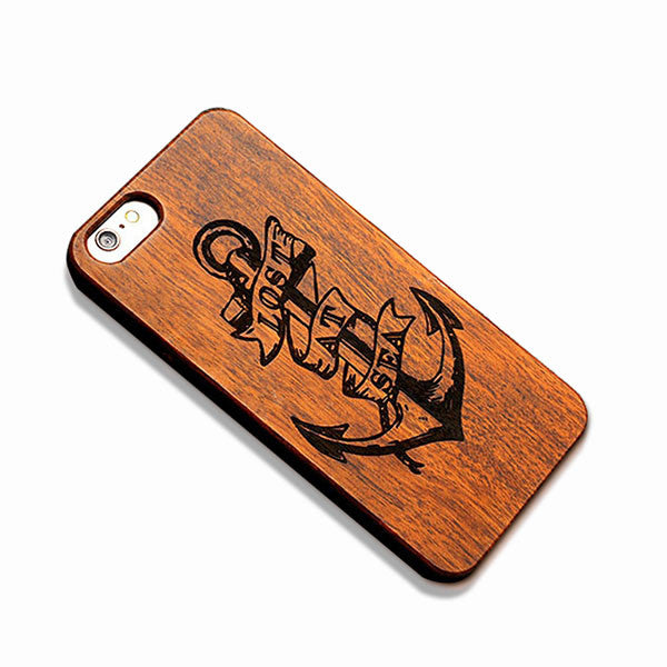 Retro Nature Embossed Wood Phone Cases For iPhone 5 5s SE 6 6s Plus