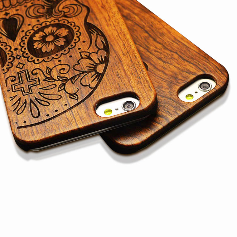 Retro Nature Embossed Wood Phone Cases For iPhone 5 5s SE 6 6s Plus