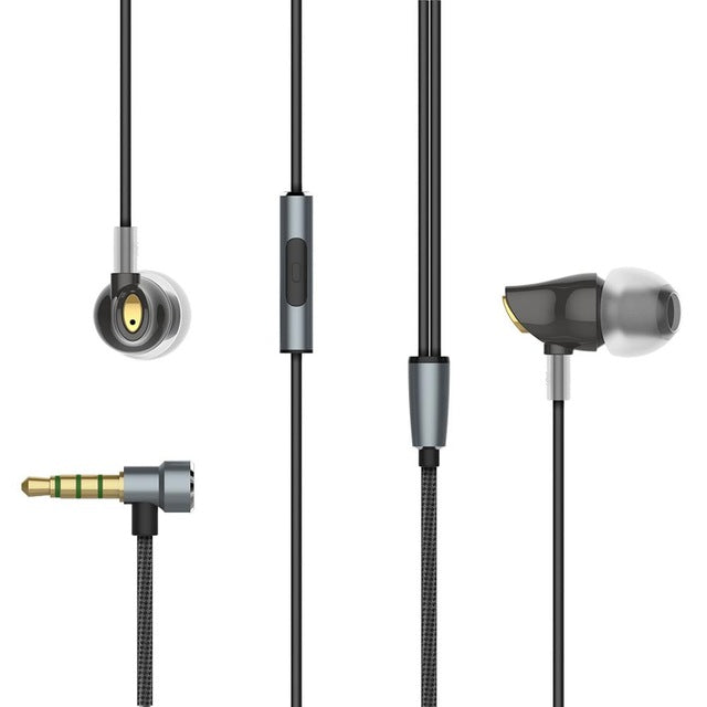Zircon Stereo Earphone In Ear Headset With Micro 3.5mm for iPhone, for Xiaomi, Huawei