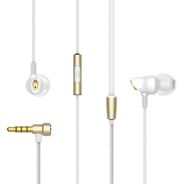 Zircon Stereo Earphone In Ear Headset With Micro 3.5mm for iPhone, for Xiaomi, Huawei