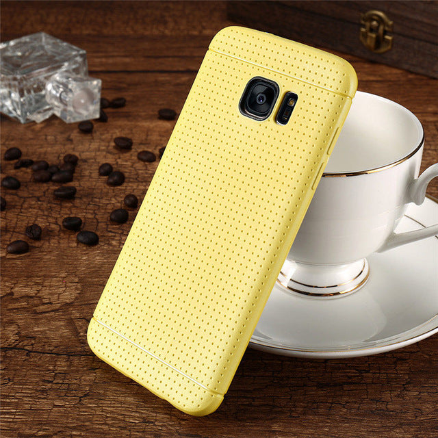 Honeycomb Dot TPU Soft Silicon Case For LG iPhone & Samsung