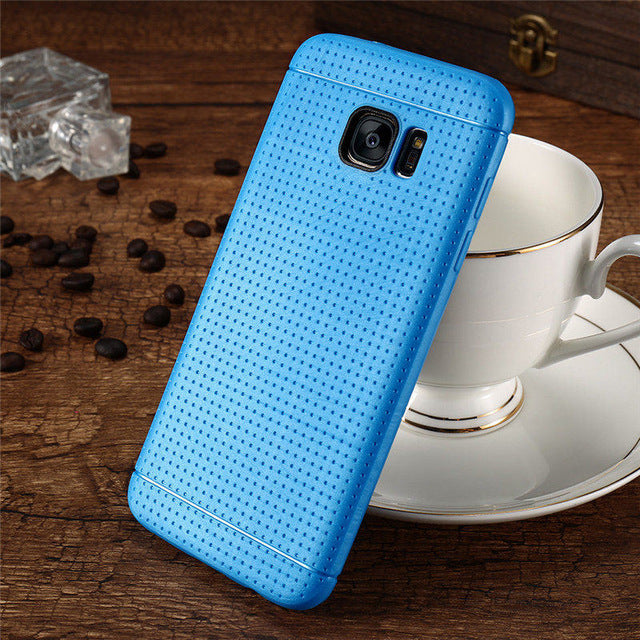 Honeycomb Dot TPU Soft Silicon Case For LG iPhone & Samsung