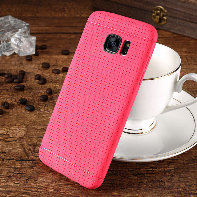 Honeycomb Dot TPU Soft Silicon Case For LG iPhone & Samsung