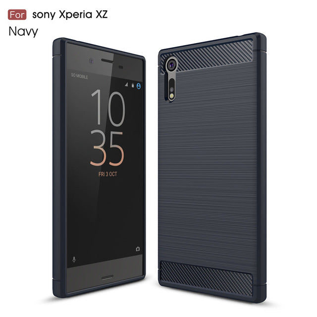 Luxury Carbon Fiber TPU For For Sony Xperia XZ / XZs / XZ Premium