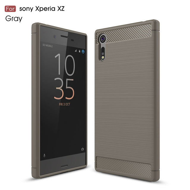 Luxury Carbon Fiber TPU For For Sony Xperia XZ / XZs / XZ Premium