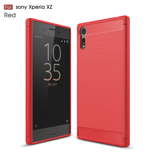 Luxury Carbon Fiber TPU For For Sony Xperia XZ / XZs / XZ Premium