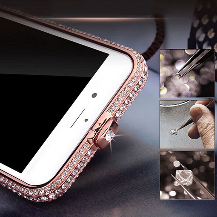 Luxury Bling Diamond Frame For iPhone 7 6 6s Plus 5 5s SE