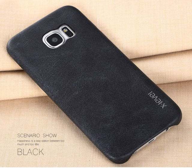 Retro luxury PU Leather Case For Samsung Galaxy