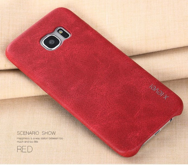 Retro luxury PU Leather Case For Samsung Galaxy