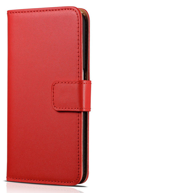 Genuine Leather Wallet Case For iPhone 6 6S Plus