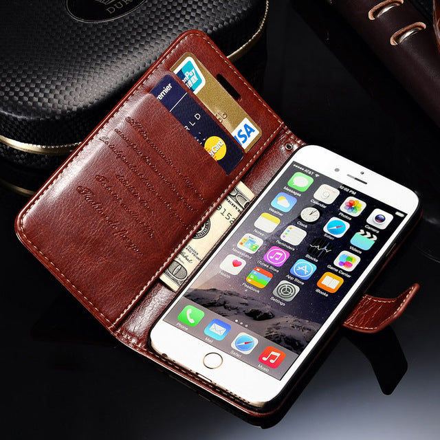 Wallet Leather Case For iPhone 6 6S Plus