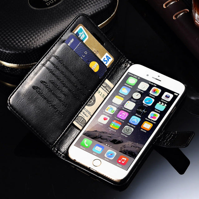 Wallet Leather Case For iPhone 6 6S Plus