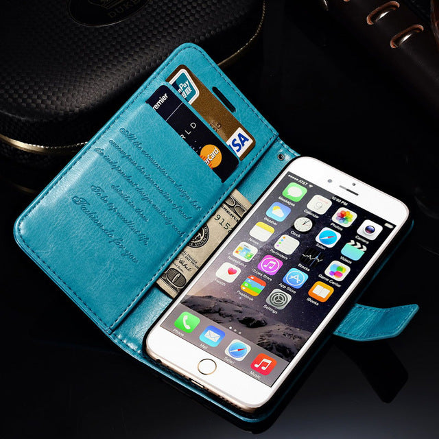 Wallet Leather Case For iPhone 6 6S Plus