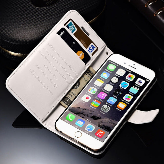 Wallet Leather Case For iPhone 6 6S Plus