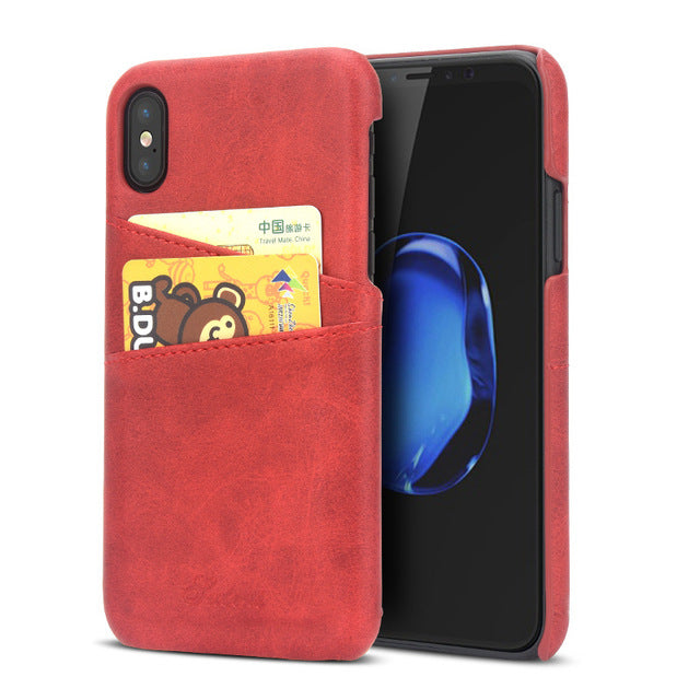 iPhone X Cover Leather Luxury Wallet Card Slots for iPhone 10