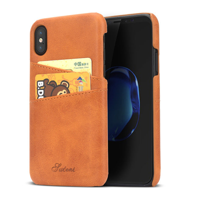 iPhone X Cover Leather Luxury Wallet Card Slots for iPhone 10