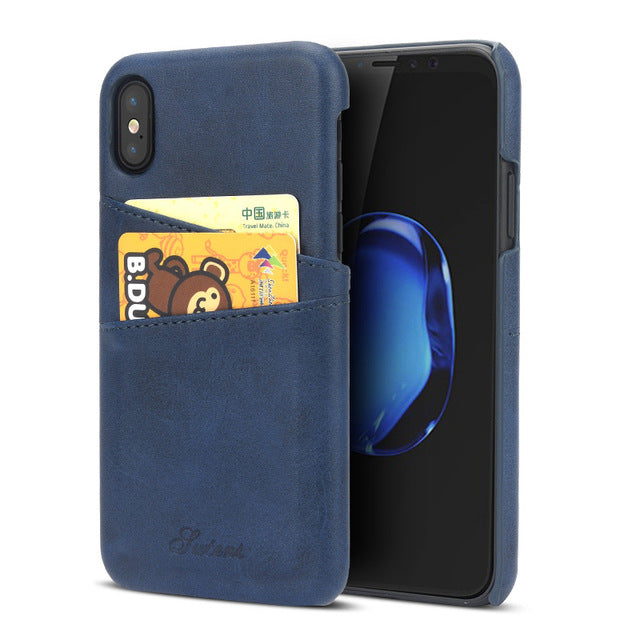 iPhone X Cover Leather Luxury Wallet Card Slots for iPhone 10