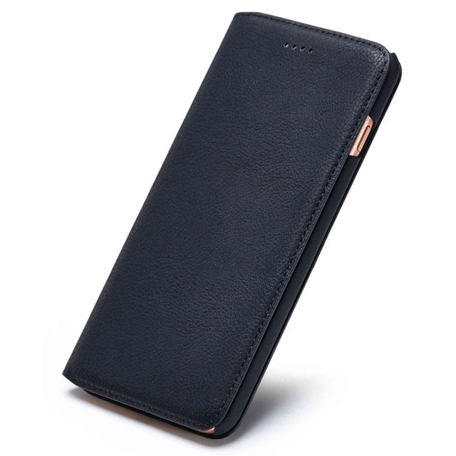 Genuine Leather Luxury Cases Cover for iPhone X 7 Plus 8 6 Plus 6s 5 5s SE S8