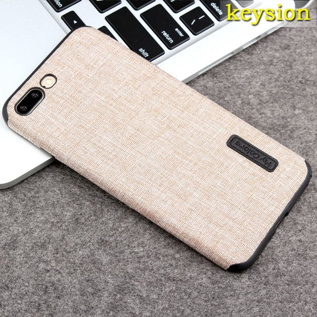 Fashion Linen Cloth and TPU Silicone soft Anti-knock Cover for iPhone 8 8 Plus 7 7 Plus