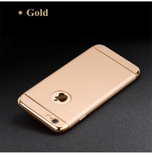 Luxury Black Matte Hard 360 Protection Case For iphone 6 S 7 8 Plus