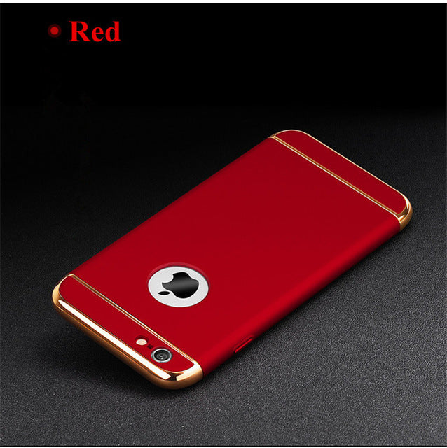 Luxury Black Matte Hard 360 Protection Case For iphone 6 S 7 8 Plus