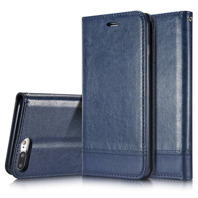 Leather Luxury Wallet Card Slots for iPhone 8 8 Plus 7 7 Plus