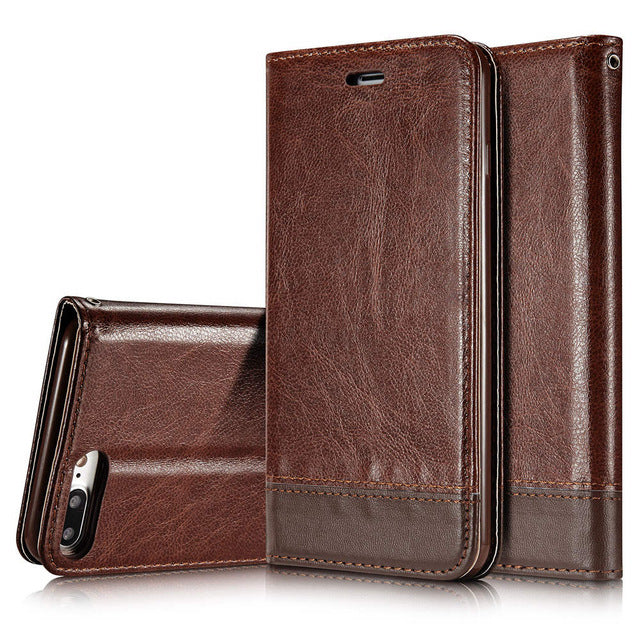 Leather Luxury Wallet Card Slots for iPhone 8 8 Plus 7 7 Plus