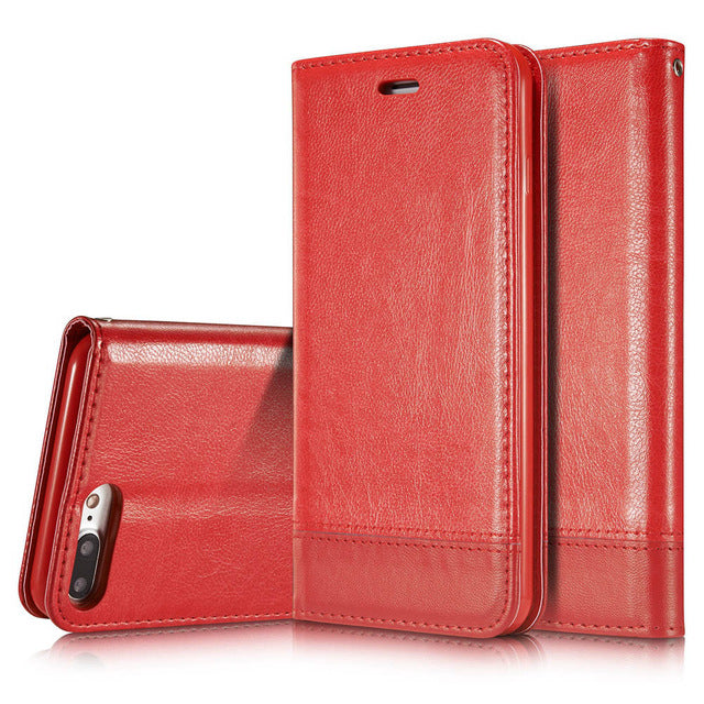 Leather Luxury Wallet Card Slots for iPhone 8 8 Plus 7 7 Plus